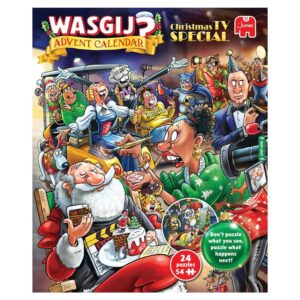 Jumbo - Wasgij, 2026 Christmas Advent Calendar, Christmas TV Special 24 x 54 Piece Puzzles