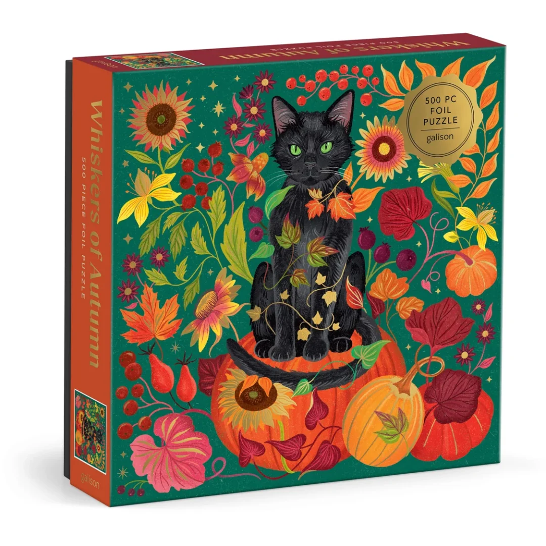 Galison - Whiskers of Autumn FOIL 500 Piece Puzzle - Image 2