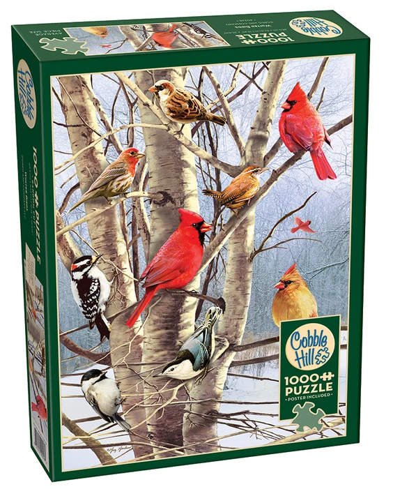 Cobble Hill - Winter Birds 1000 Piece Puzzle - Image 2