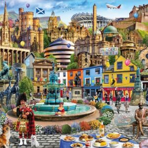 Gibsons - A Day out in Edinburgh 1000 Piece Puzzle