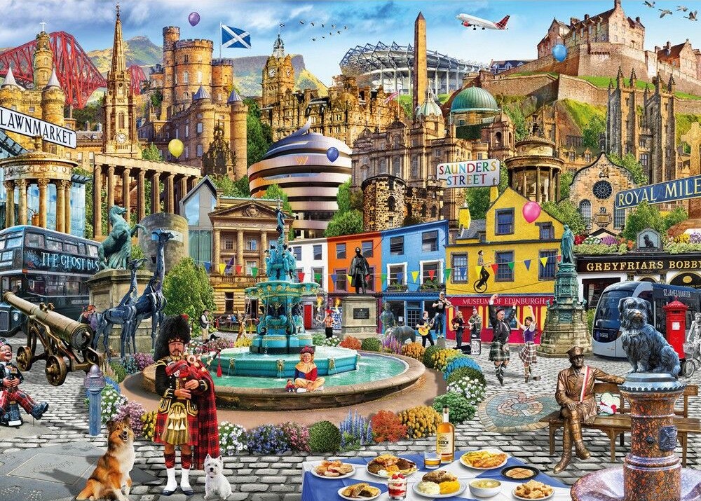 Gibsons - A Day out in Edinburgh 1000 Piece Puzzle
