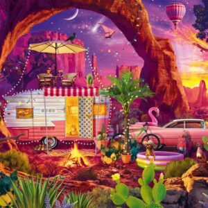 Schmidt - A Desert Camping Paradise 1000 Piece Puzzle