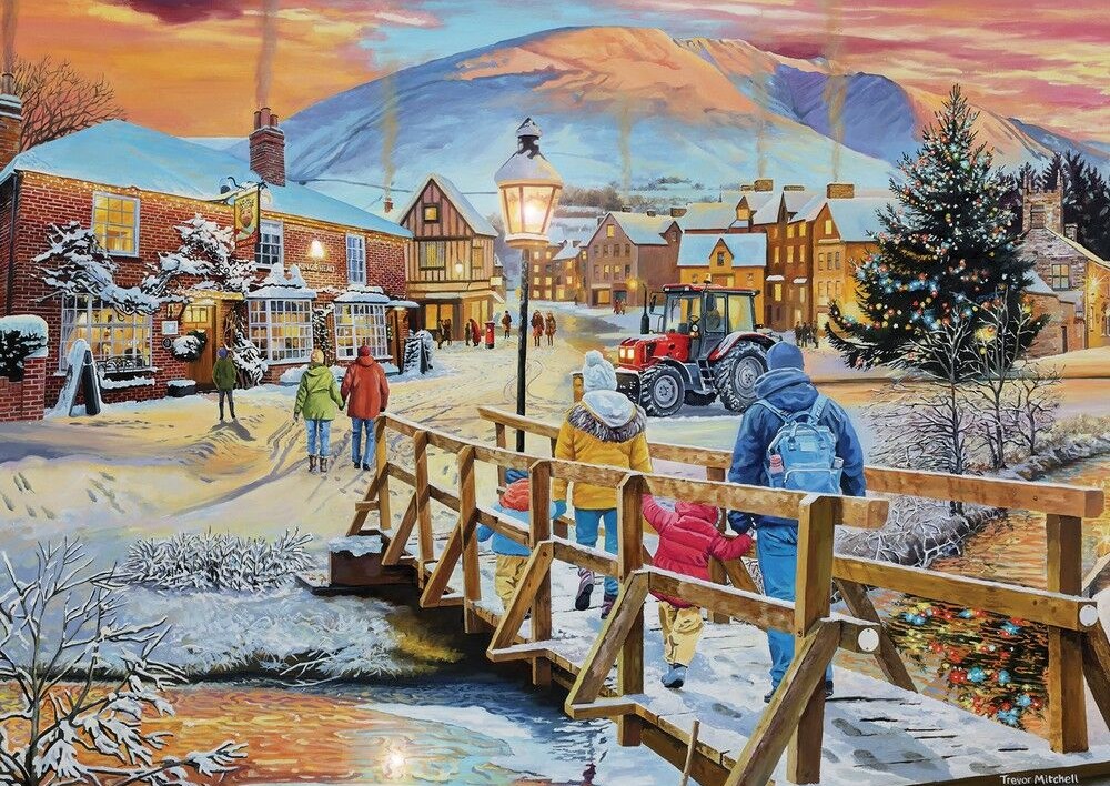 Falcon de luxe - A Festive Stroll 1000 Piece Puzzle