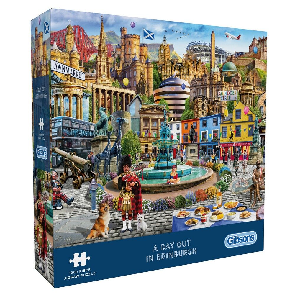 Gibsons - A Day out in Edinburgh 1000 Piece Puzzle - Image 2