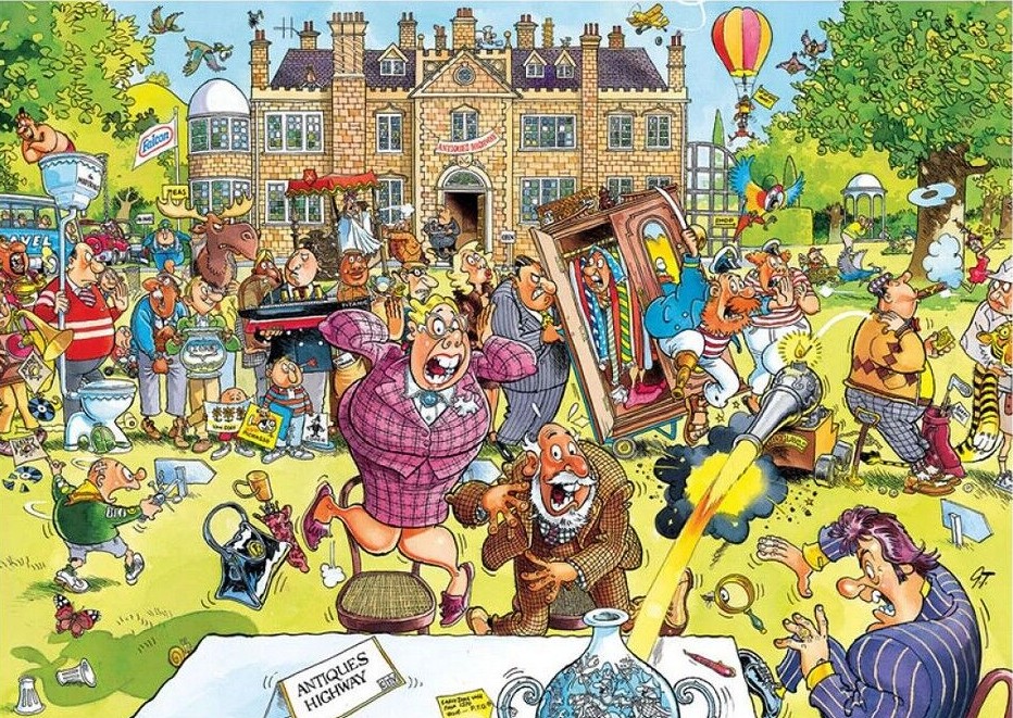 Jumbo - Wasgij Retro Original 10 - Antique Hunt 1000 Piece Puzzle - Image 2