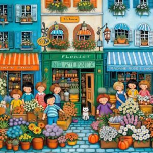 Delfy - Avenue of Blossoms 1000 Piece Puzzle