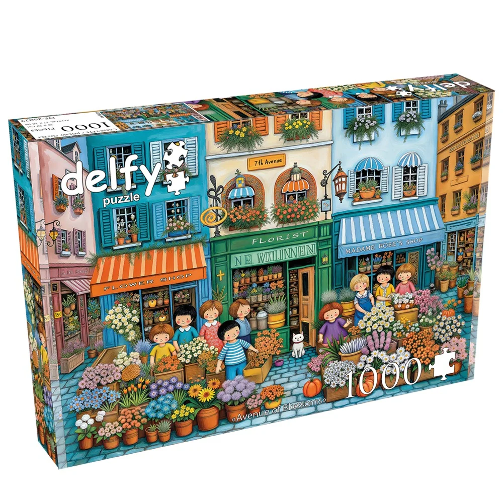 Delfy - Avenue of Blossoms 1000 Piece Puzzle - Image 2