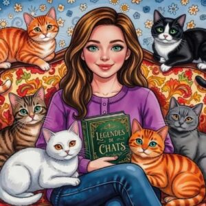 Jacarou - Cats & Chapters 1000 Piece Puzzle
