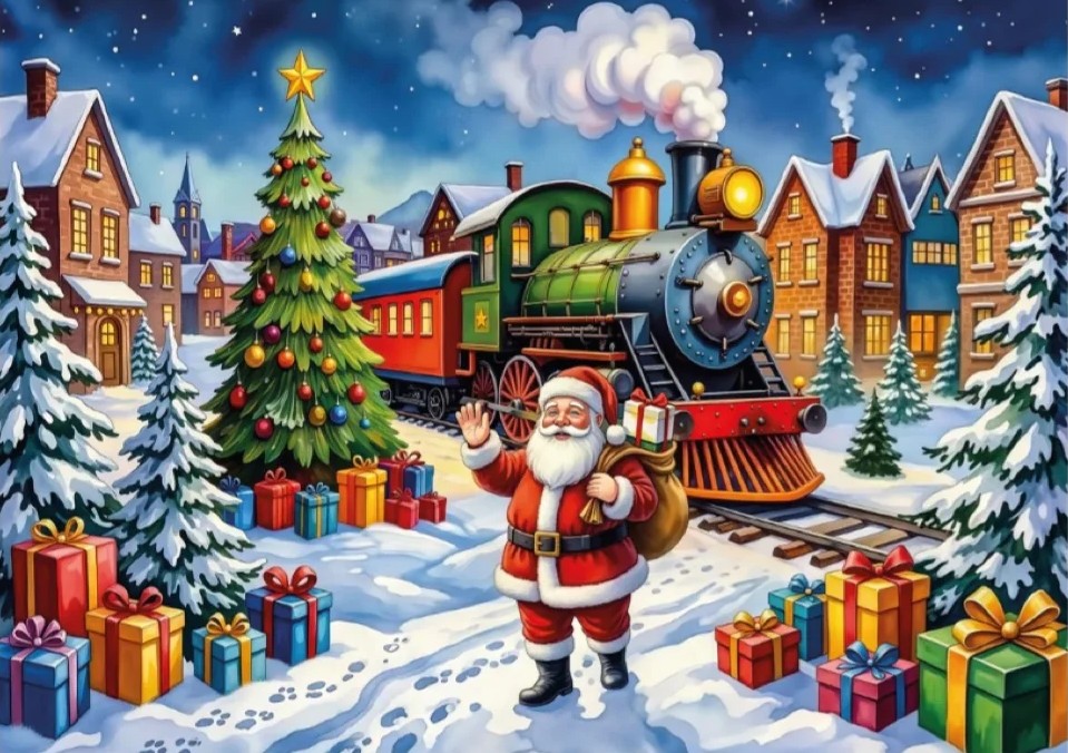 Jacarou - Christmas Wishes Express 1000 Piece Puzzle