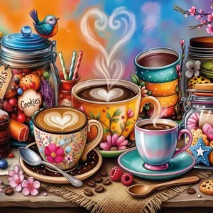 Jacarou - Cookies Coffee Bliss 1000 Piece Puzzle