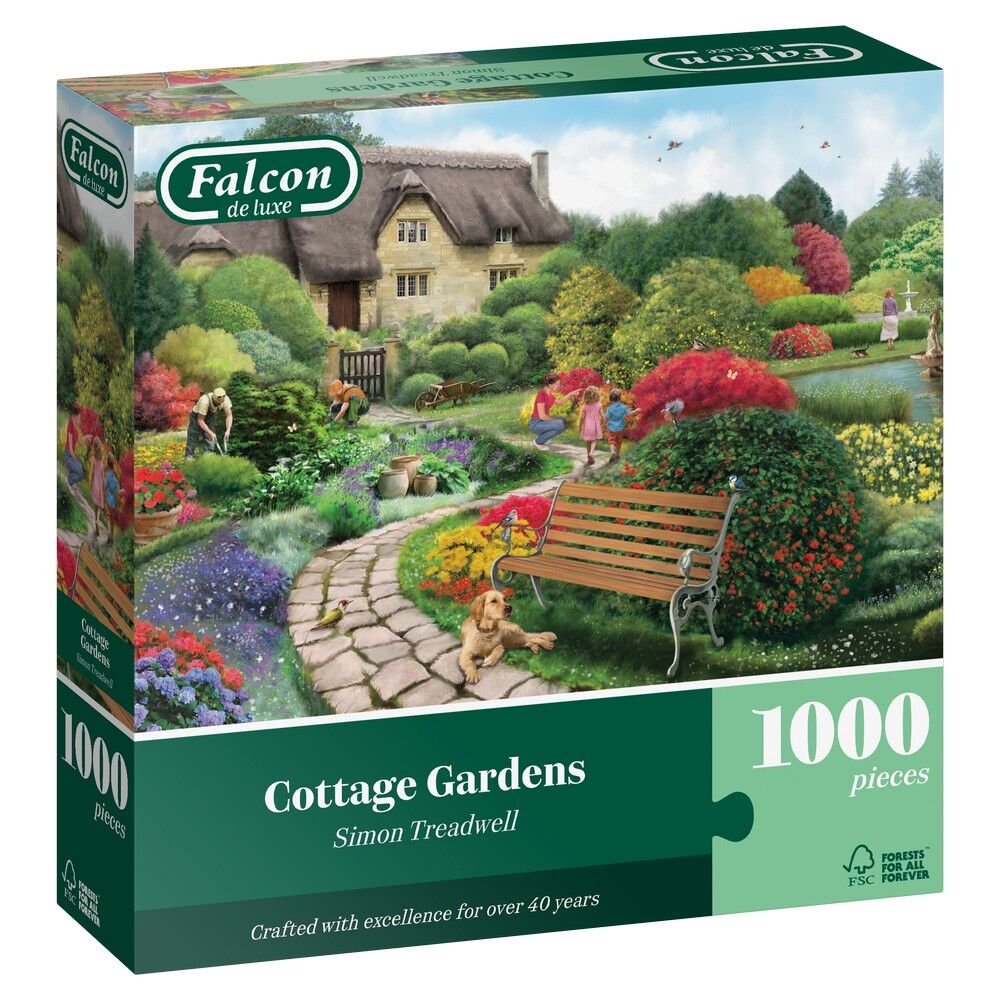 Falcon de luxe - Cottage Gardens 1000 Piece Puzzle - Image 2