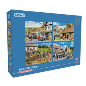 Gibsons - Daily Deliveries 4 X 500 Piece Puzzle Set