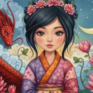 Jacarou - Dragon Moon Beauty 1000 Piece Puzzle