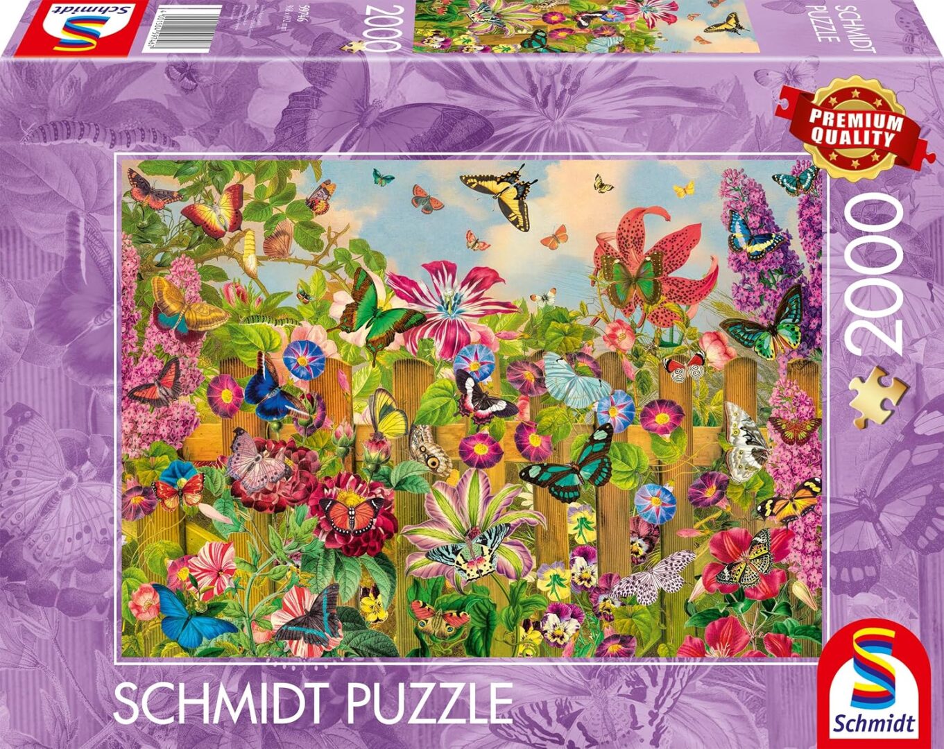 Schmidt - Enchanting Butterfly Garden 2000 Piece Puzzle - Image 2