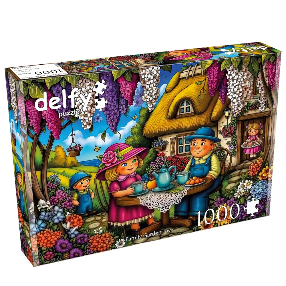 Delfy - Family Garden Joy 1000 Piece Puzzle - Image 2