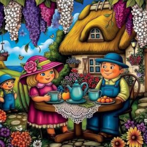 Delfy - Family Garden Joy 1000 Piece Puzzle