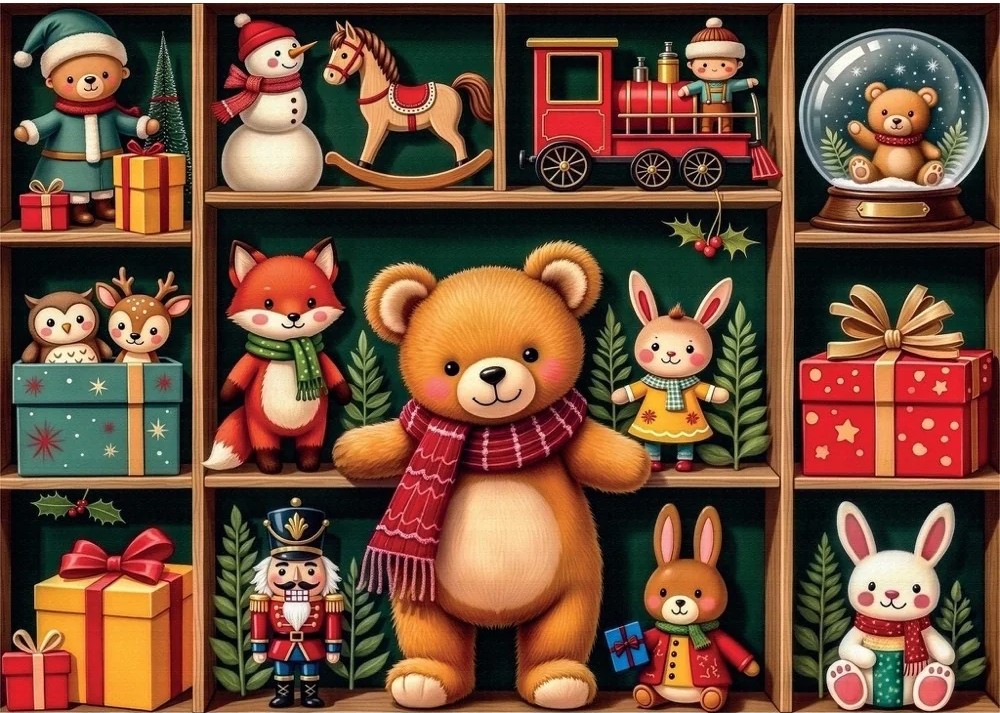 Delfy - Festive Toy Display 1000 Piece Puzzle