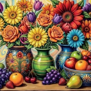 Delfy - Flower Fruit Delight 1000 Piece Puzzle