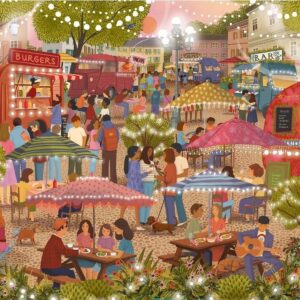 Falcon de luxe - Foodie Festival 1000 Piece Puzzle