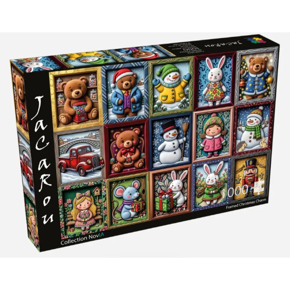 Jacarou - Framed Christmas Charm 1000 Piece Puzzle - Image 2
