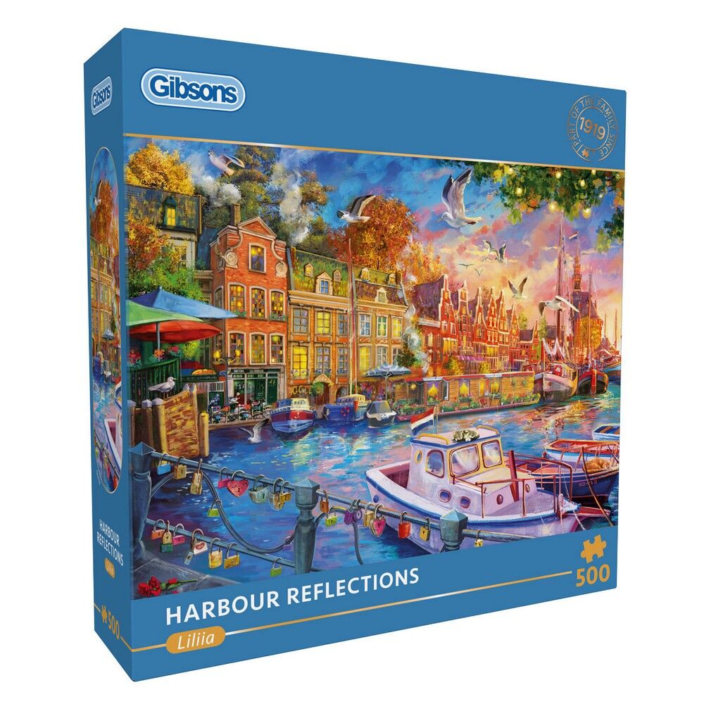 Gibsons - Harbour Reflections 500 Piece Puzzle - Image 2