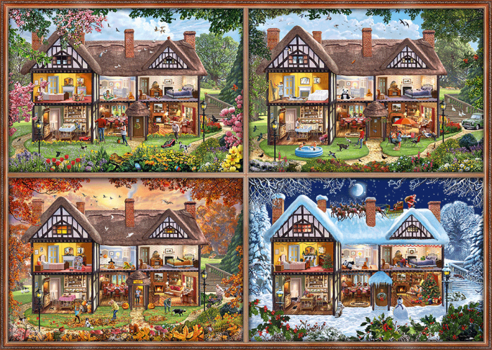 Schmidt - House of four Seasons 2000 Piece Puzzle