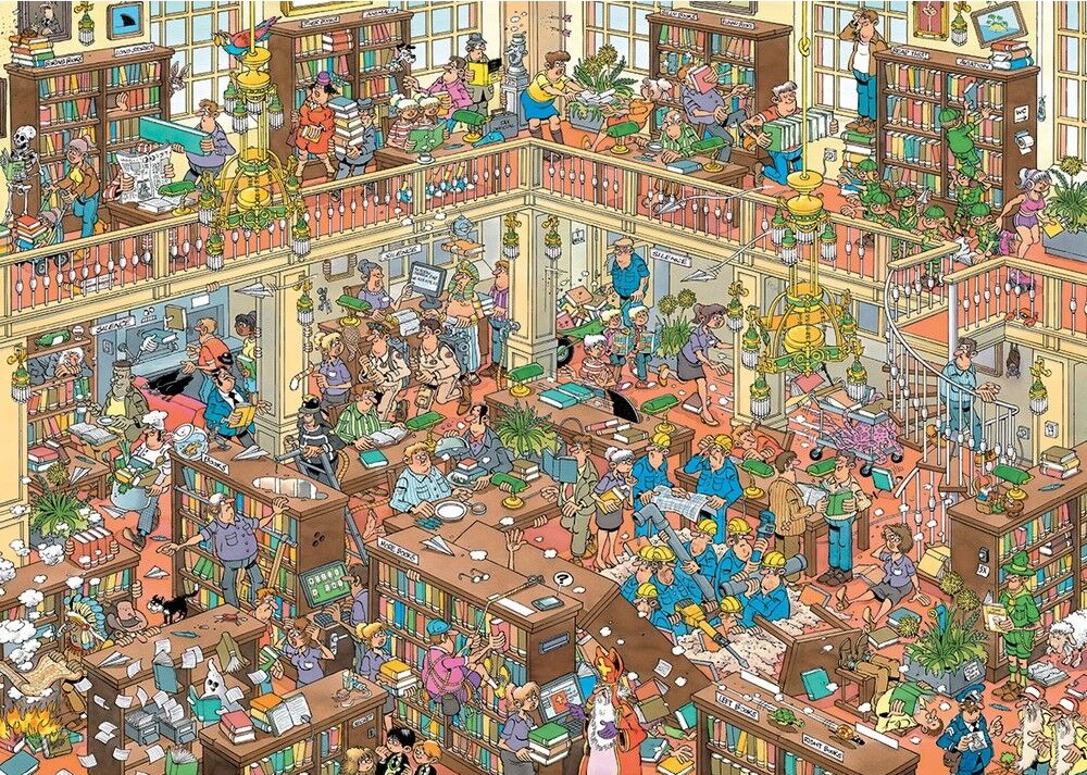 Jan van Haasteren (JVH) - The Library 500 XL Piece Puzzle - Image 2