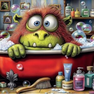 Delfy - Monster's Beauty Routine 1000 Piece Puzzle