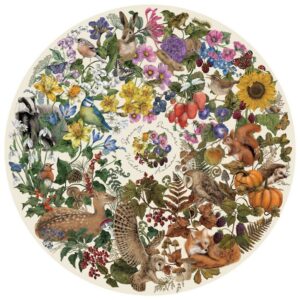 Gibsons - The Art File: Nature's Seasons 500 Piece Circular Puzzle