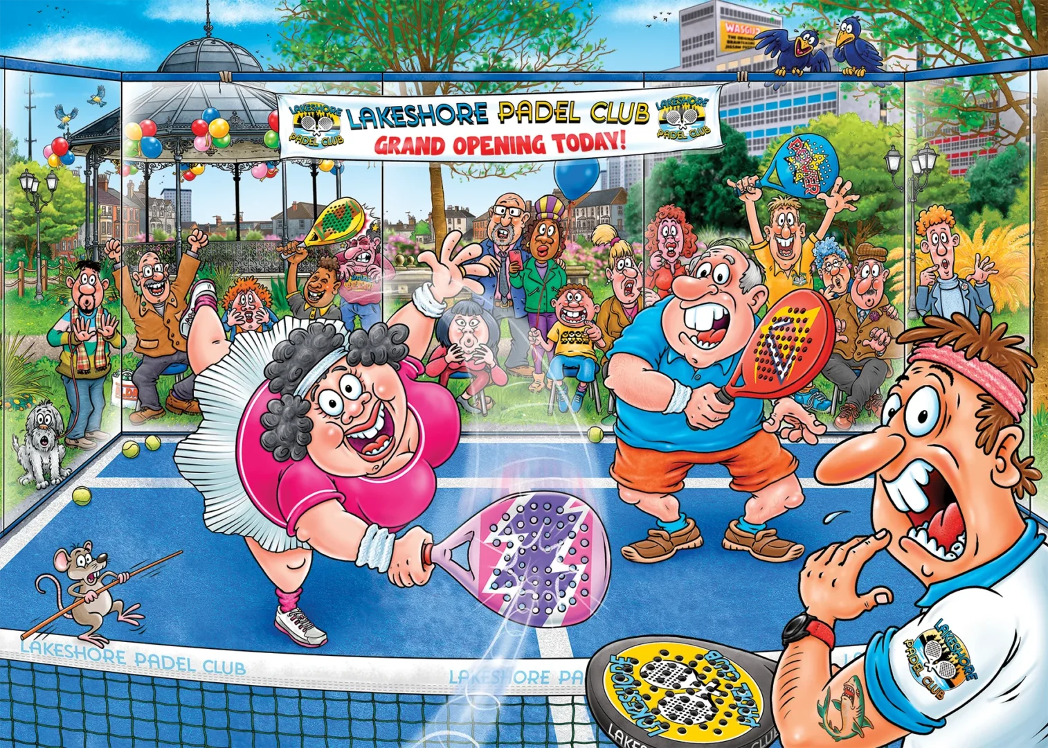 Holdson - Wasgij Original 49 Padel Panic 1000 Piece Puzzle