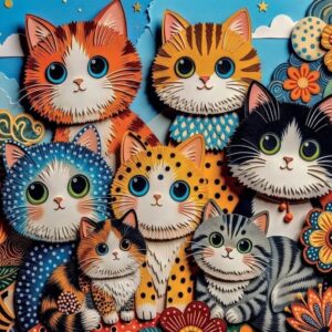 Delfy - Paper Art Collage 1000 Piece Puzzle