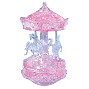 Crystal Puzzle - 3D Pink Carousel 83 Piece Puzzle