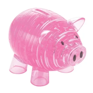 Crystal Puzzle - 3D Piggy Bank (Pink) 94 Piece Puzzle