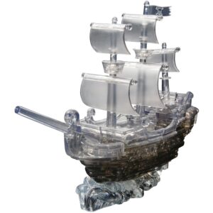 Crystal Puzzle - 3D Pirate Ship (Black) 101 Piece Puzzle