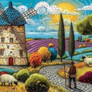 Delfy - Quiet Shephard Walk 1000 Piece Puzzle
