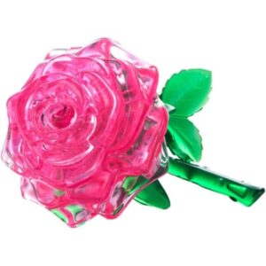 Crystal Puzzle - 3D Rose (Pink) 44 Piece Puzzle