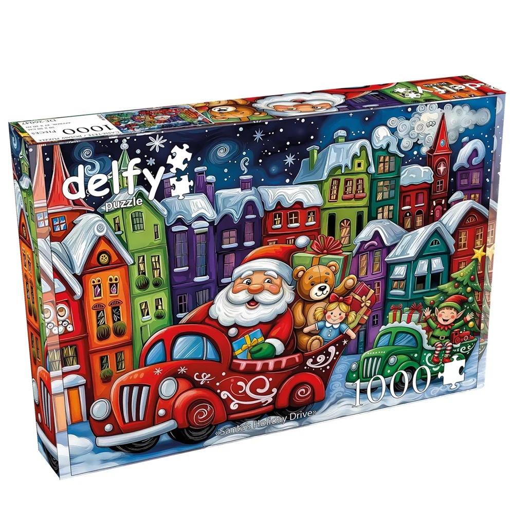 Delfy - Santa's Holiday Drive 1000 Piece Puzzle - Image 2