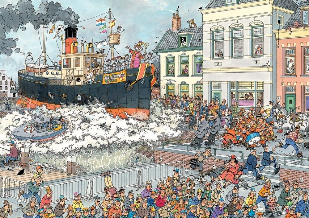Jan Van Haasteren - St. Nicolas Parade 1000 Piece Puzzle - Image 2