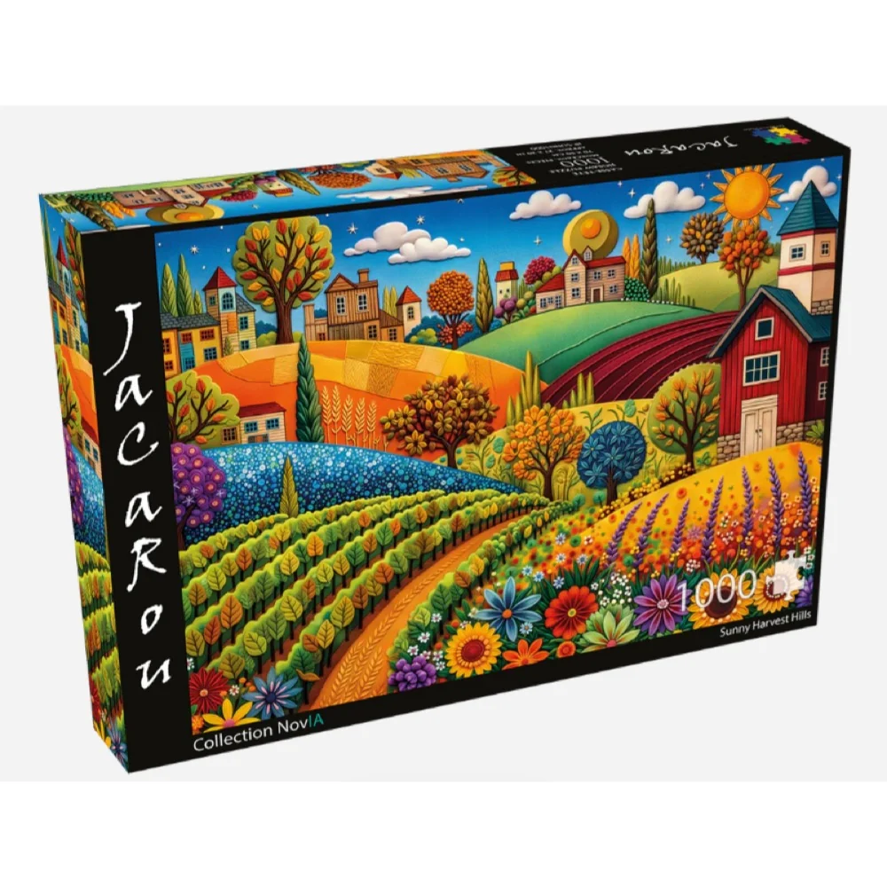 Jacarou - Sunny Harvest Hills 1000 Piece Puzzle - Image 2