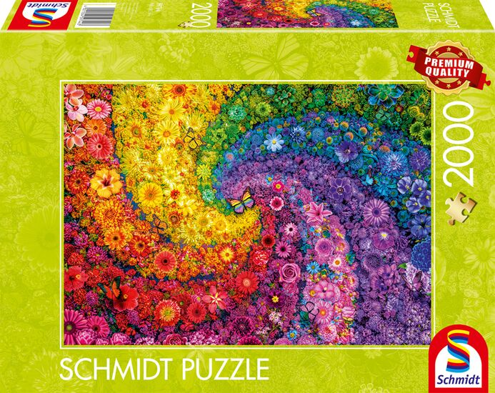 Schmidt - Swirling Colours in Bloom 2000 Piece Puzzle - Image 2