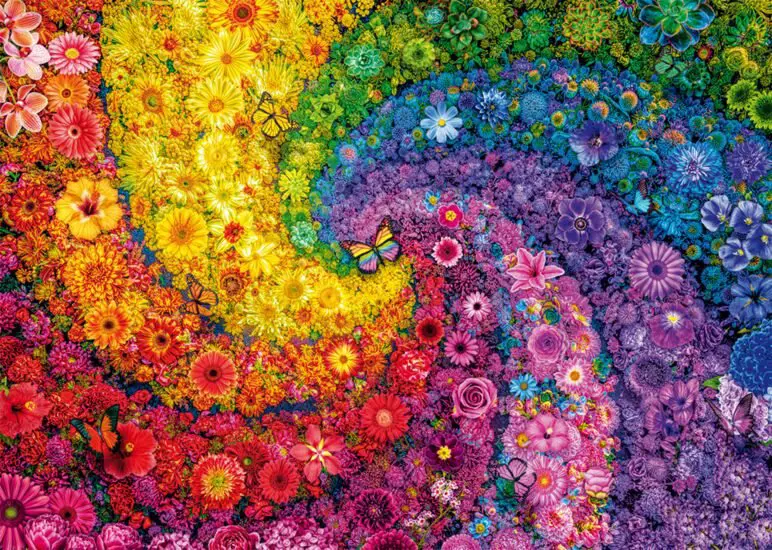 Schmidt - Swirling Colours in Bloom 2000 Piece Puzzle