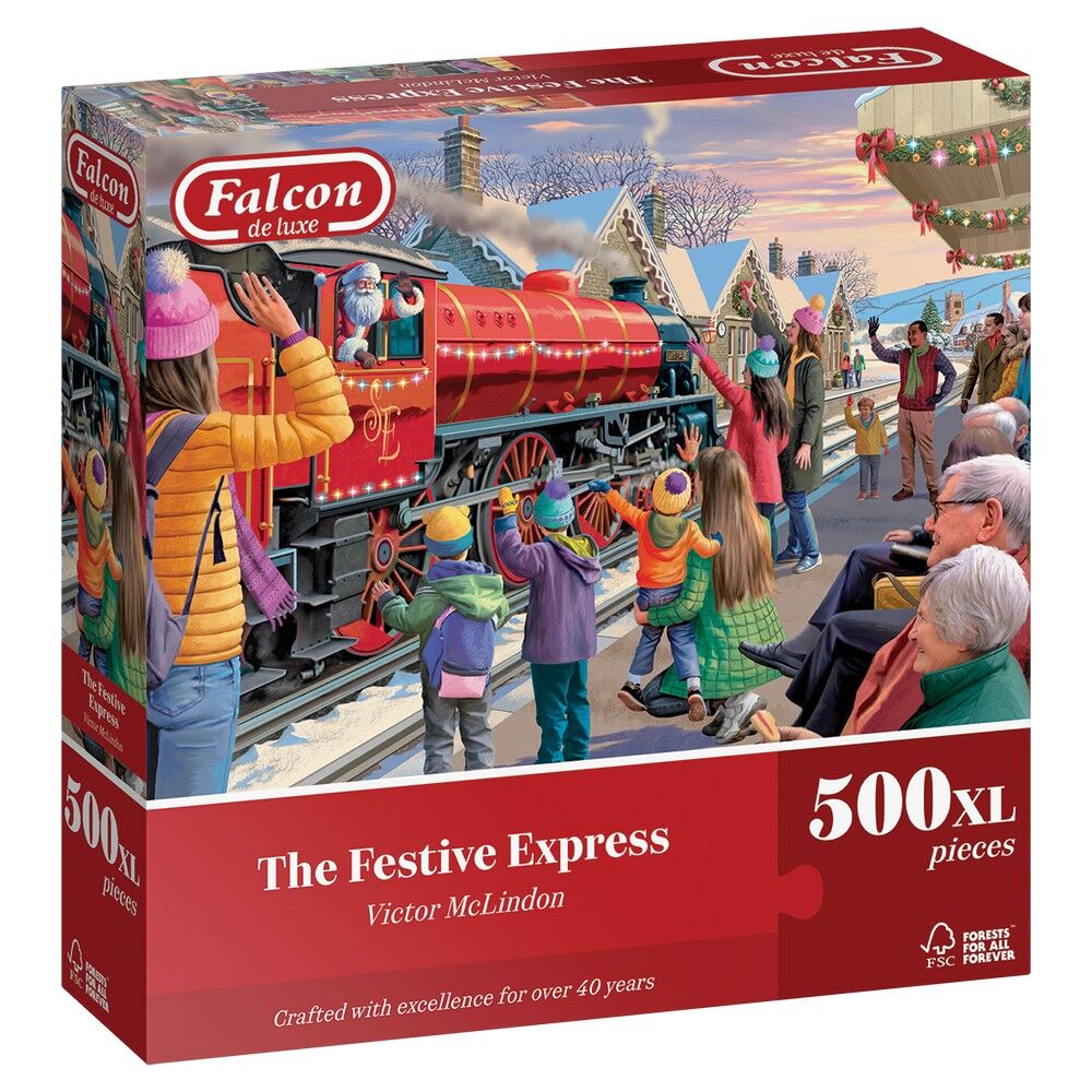 Falcon de Luxe - The Festive Express 500 XL Piece Puzzle - Image 2