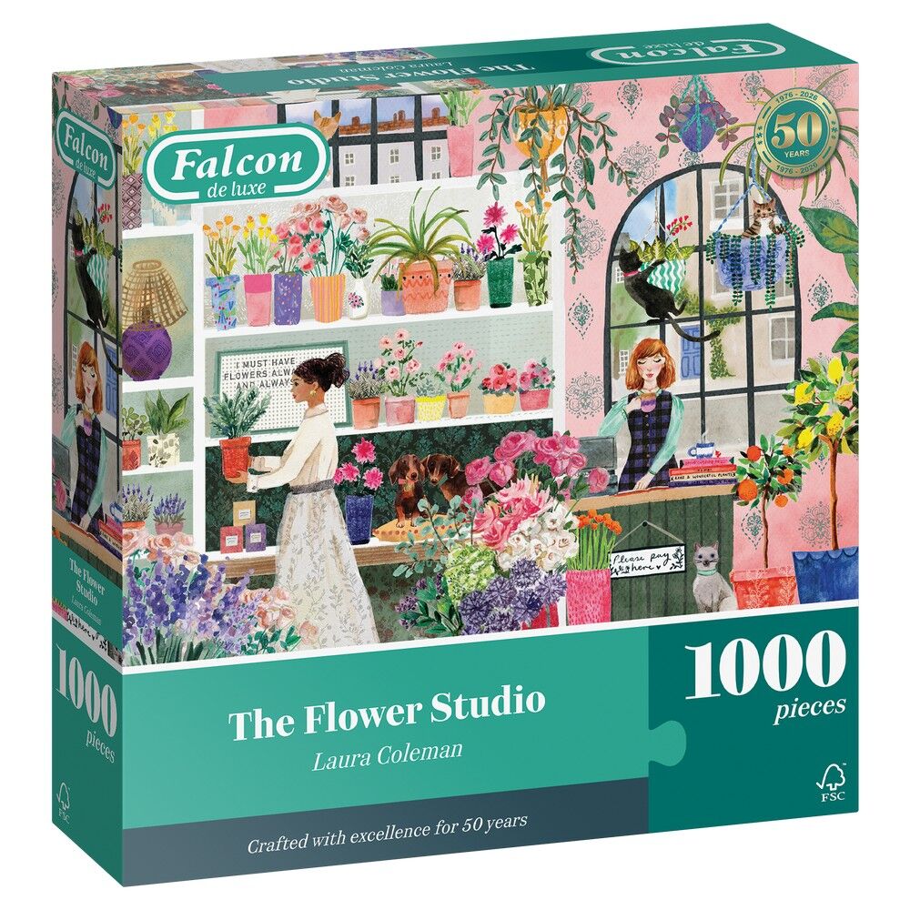 Falcon de luxe - The Flower Studio1000 Piece Puzzle - Image 2