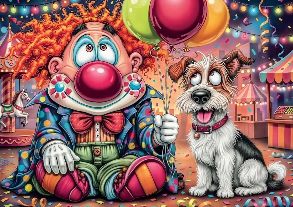 Delfy - The Gentle Clown 1000 Piece Puzzle