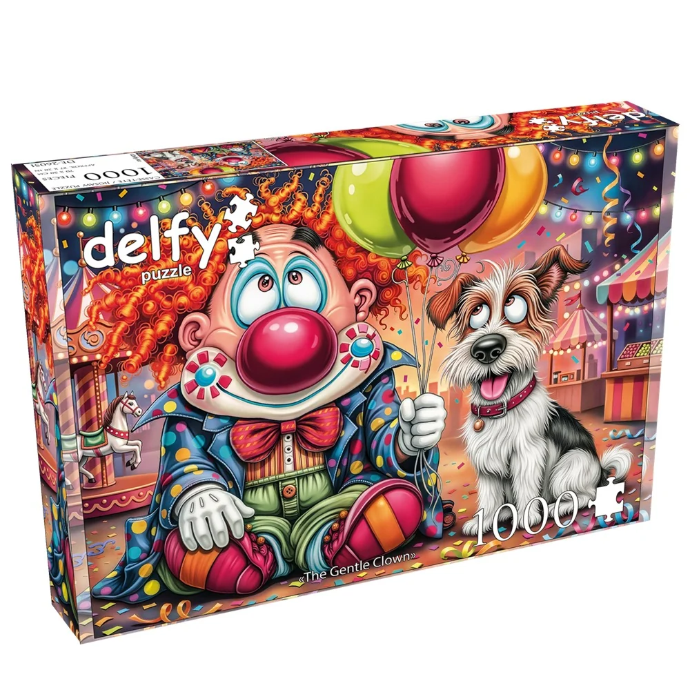 Delfy - The Gentle Clown 1000 Piece Puzzle - Image 2