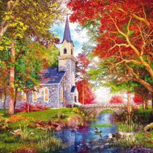 Schmidt - The Autumnal Chapel 1000 Piece Puzzle