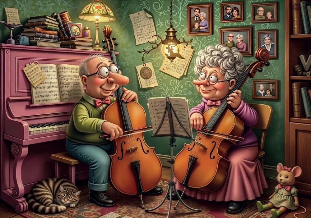 Delfy - Timeless Music Duo 1000 Piece Puzzle