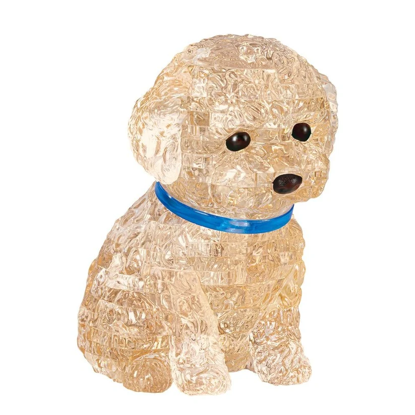 Crystal Puzzle - 3D Toy Poodle (Apricot) 43 Piece Puzzle