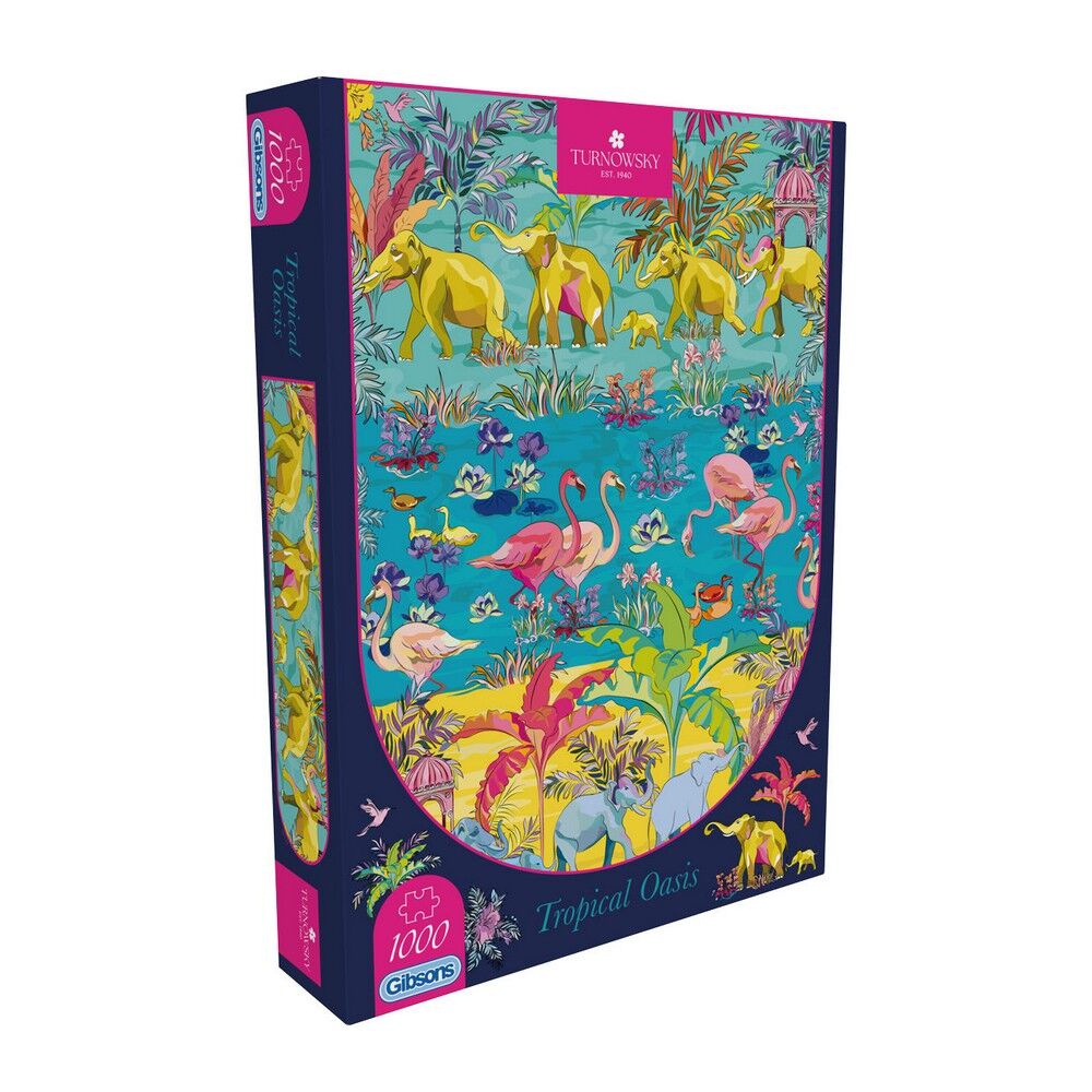 Gibsons - House of Turnowsky - Tropical Oasis 1000 Piece Puzzle - Image 2