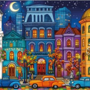 Jacarou - Twilight City Glow 1000 Piece Puzzle